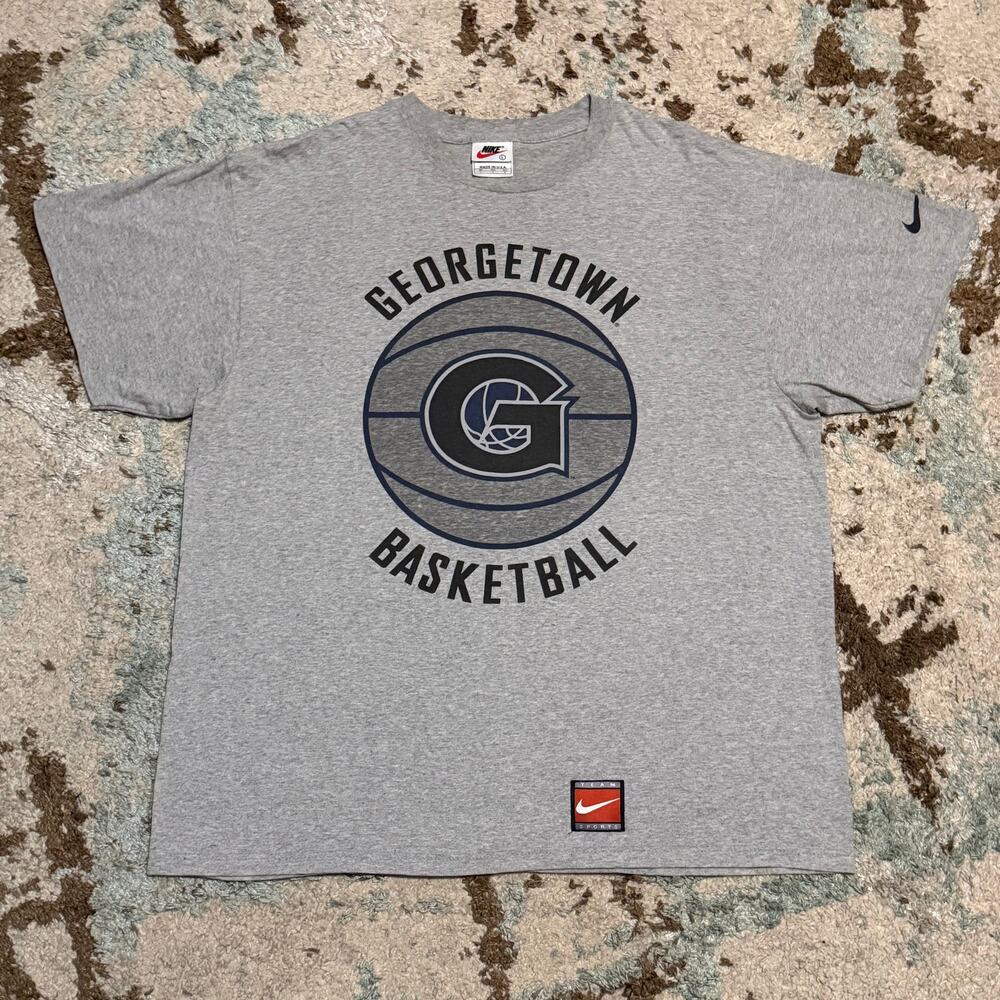 Vintage 90s Nike Georgetown Basketball Shirt Size Large NCAA